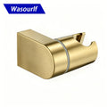 Brushed Gold Shower Head Socket Holder – ABS Wall Mount