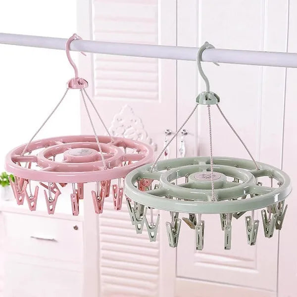 Windproof Plastic Clothes Hanger & Underwear Drying Rack