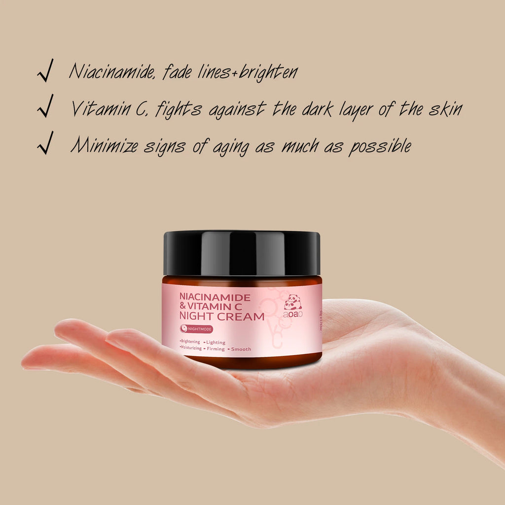 Niacinamide Vitamin C Night Cream – Hydrating & Lifting