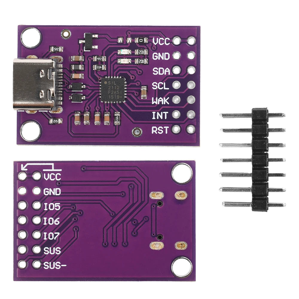 CP2112 USB to SMBus I2C Module – CCS811 Debug Board Type-C