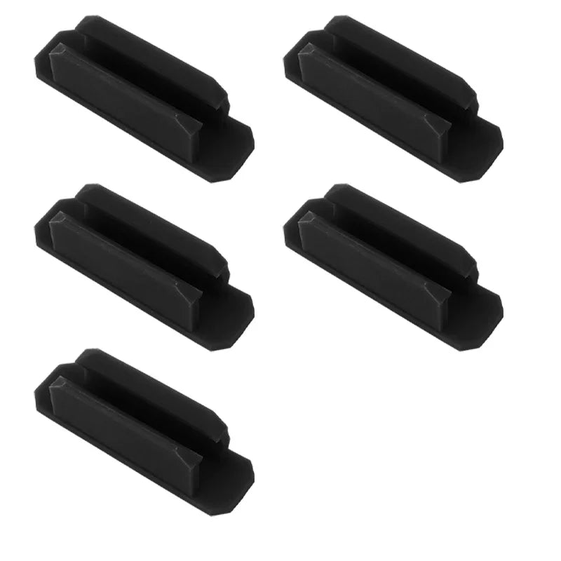 Self-Adhesive Silicone Pen Holder Clips for Desk & Laptop