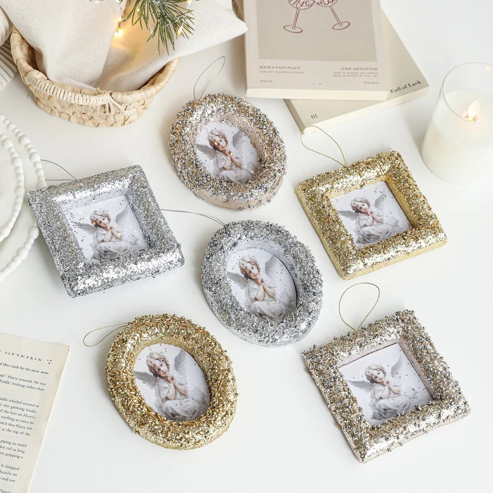 Baroque Mini Photo Frame Christmas Tree Ornament Pendant