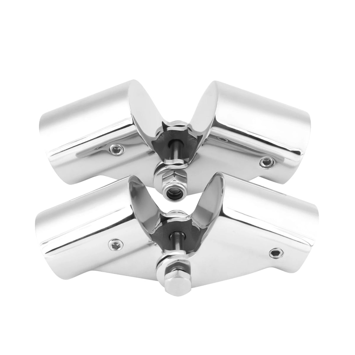 316 Marine-Grade SS Folding Pipe Connector | Boat Railing Fitting