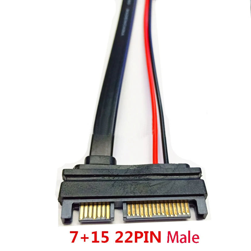 SATA 13-Pin to 22-Pin Converter Cable | SSD HDD Adapter