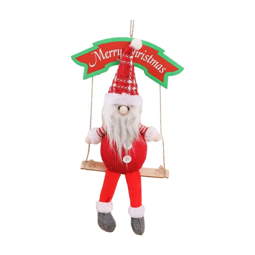 Christmas Plush Swing Doll Ornament | Cute Cartoon Tree Decor