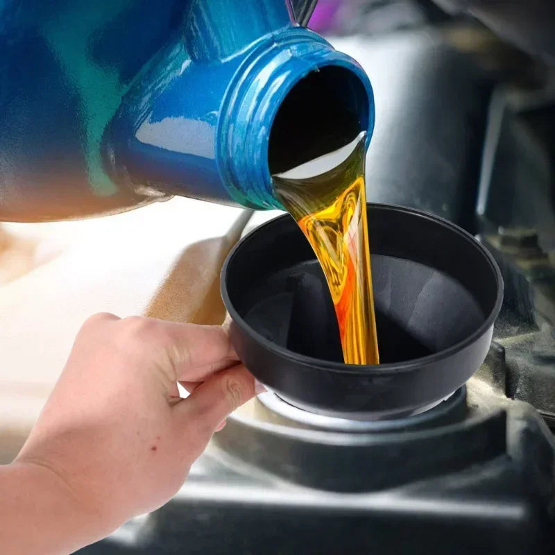 Oil Funnel with Filter, Strainer & Extension Hose | Car & Truck