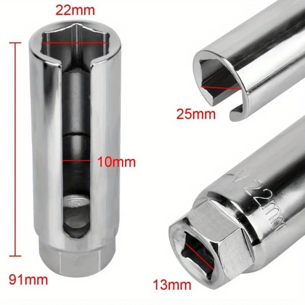 22mm Oxygen Sensor Socket Wrench – 1/2" Drive, 91mm Extended