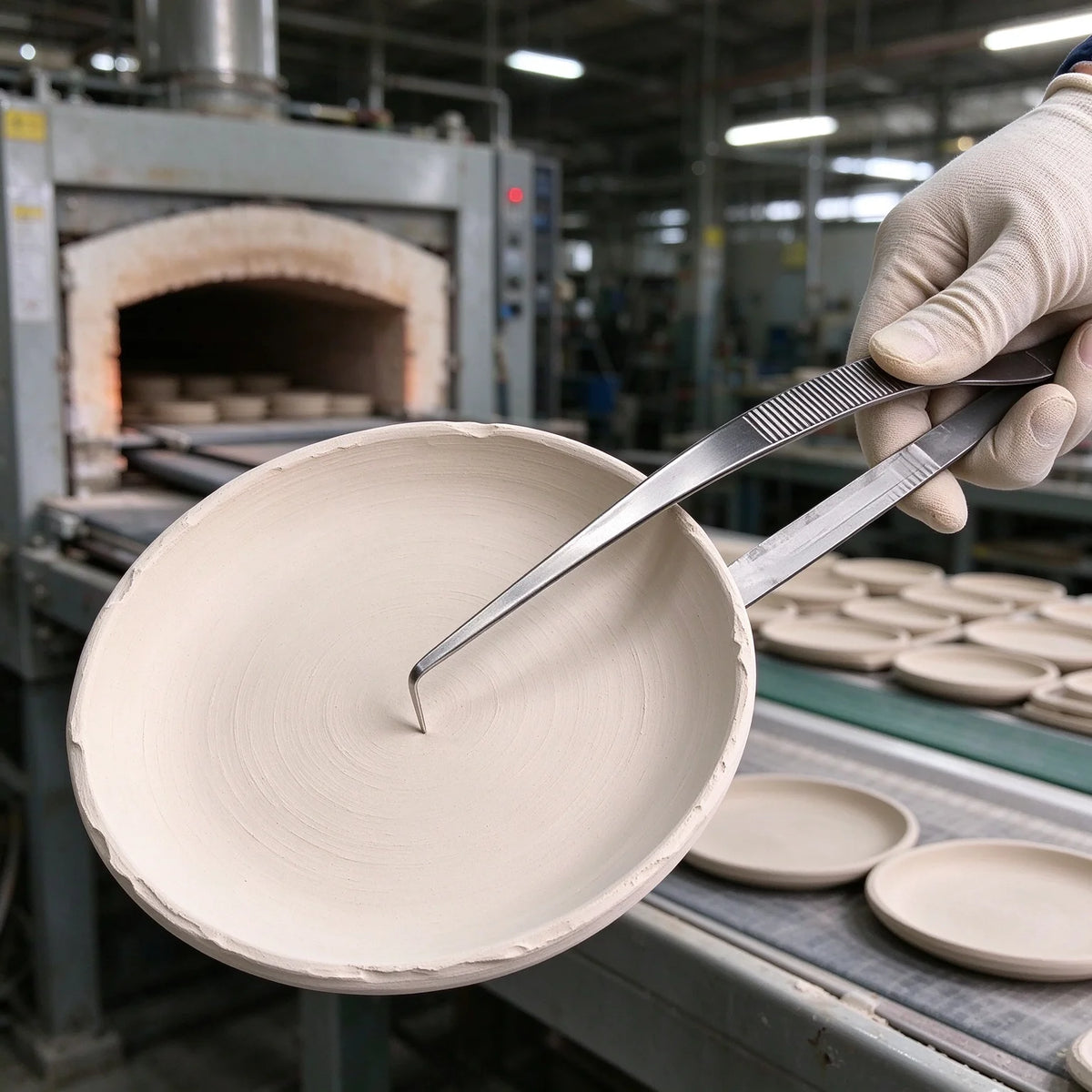 Stainless Steel Pottery Glaze Dipping Tongs | Ceramic Clamp