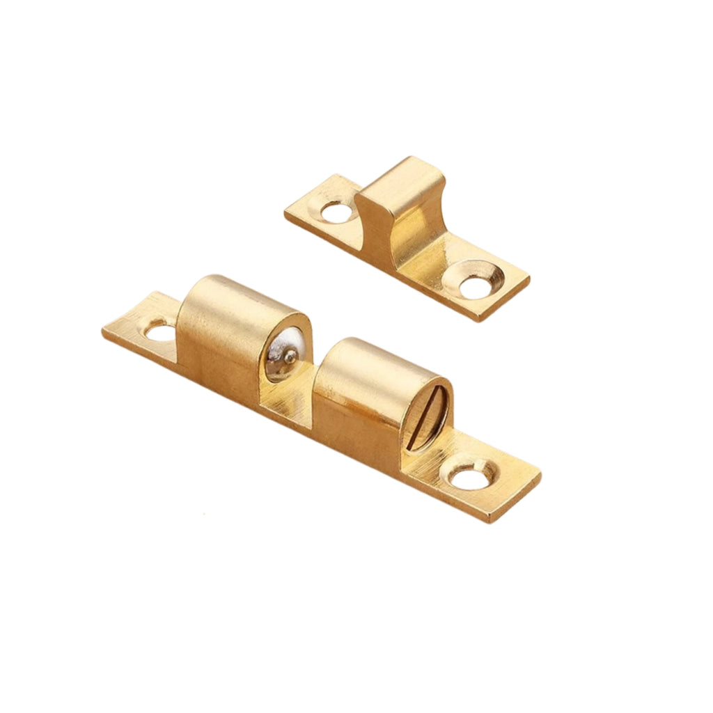 Brass Double Roller Spring Ball Catch Latch – Adjustable Cabinet