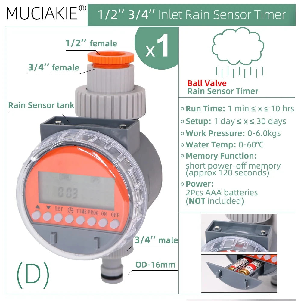 Programmable Garden Water Timer – Auto Faucet Hose Controller