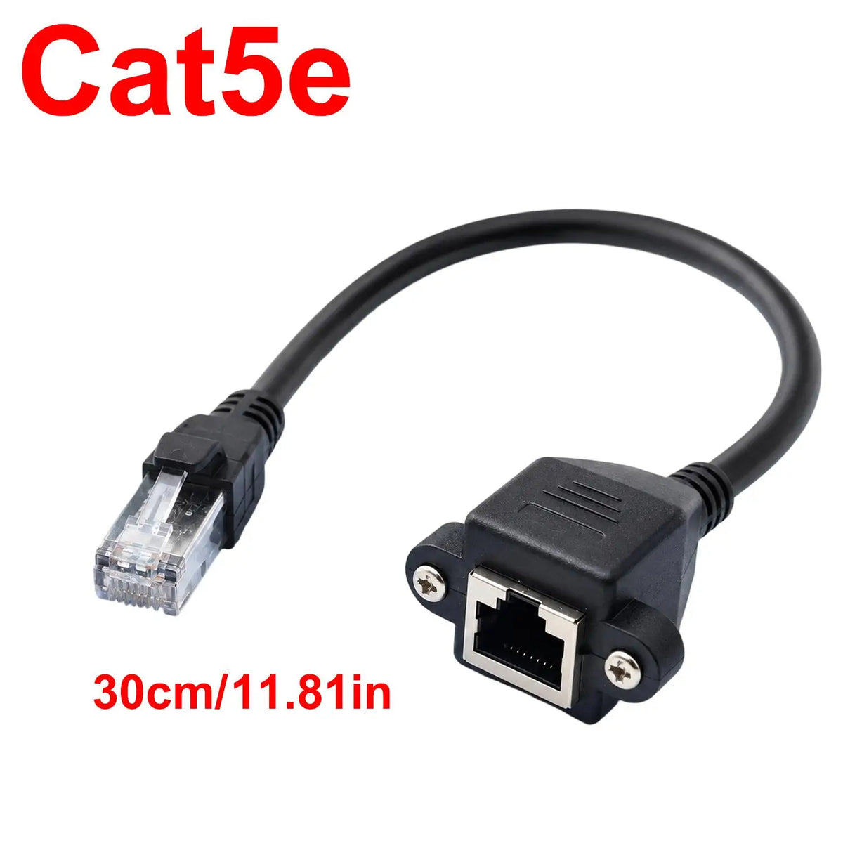 Shielded RJ45 Cat5e Cat6e Ethernet Extension Cable Male Female