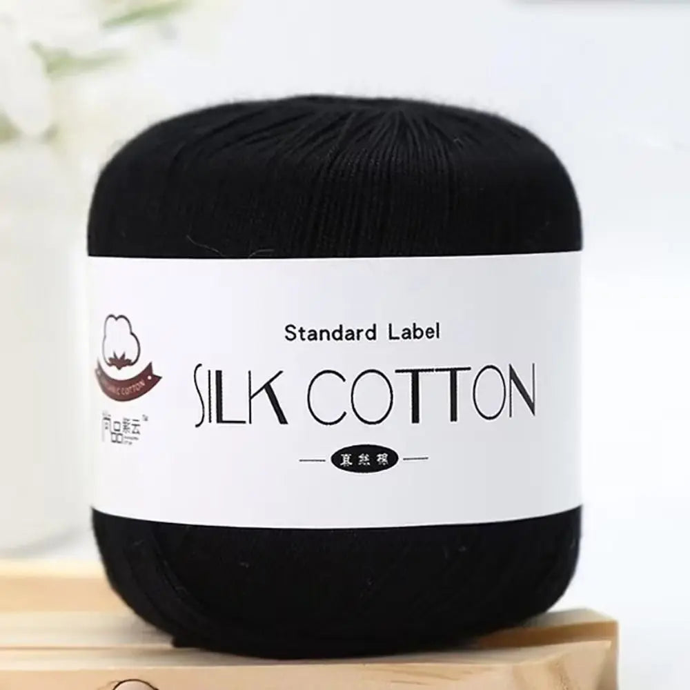 Milk Silk Cotton Soft Crochet Knitting Yarn – 50g Skein