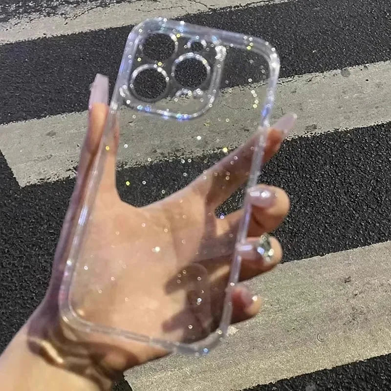 Glitter Transparent TPU Case – Xiaomi Poco X8 Pro / Pro Max