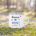 Would You Be My Godmother Enamel Mug – Godmother Gift