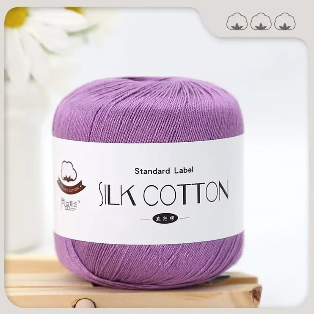 Milk Silk Cotton Soft Crochet Knitting Yarn – 50g Skein