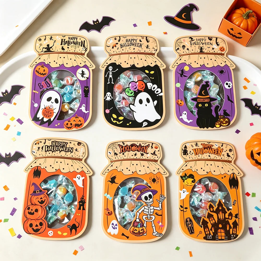 Halloween DIY Jar Candy Bags 12-Pack | Trick or Treat Bags