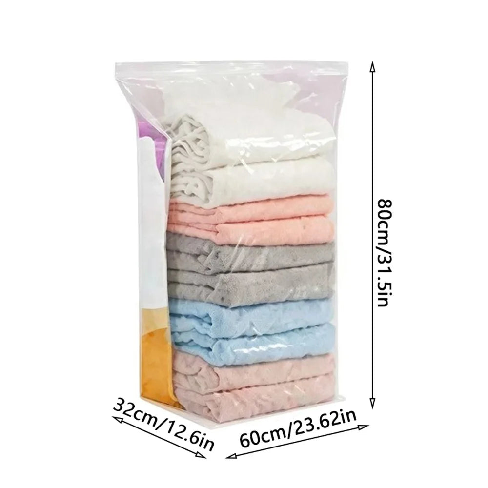 XL No-Pump Vacuum Storage Bags – Space-Saving Compression