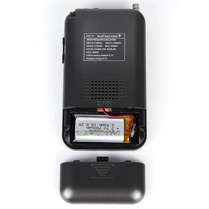 ZJMZYM Full Band Radio Receiver FM/AM/SW/Air/VHF LCD LH2550