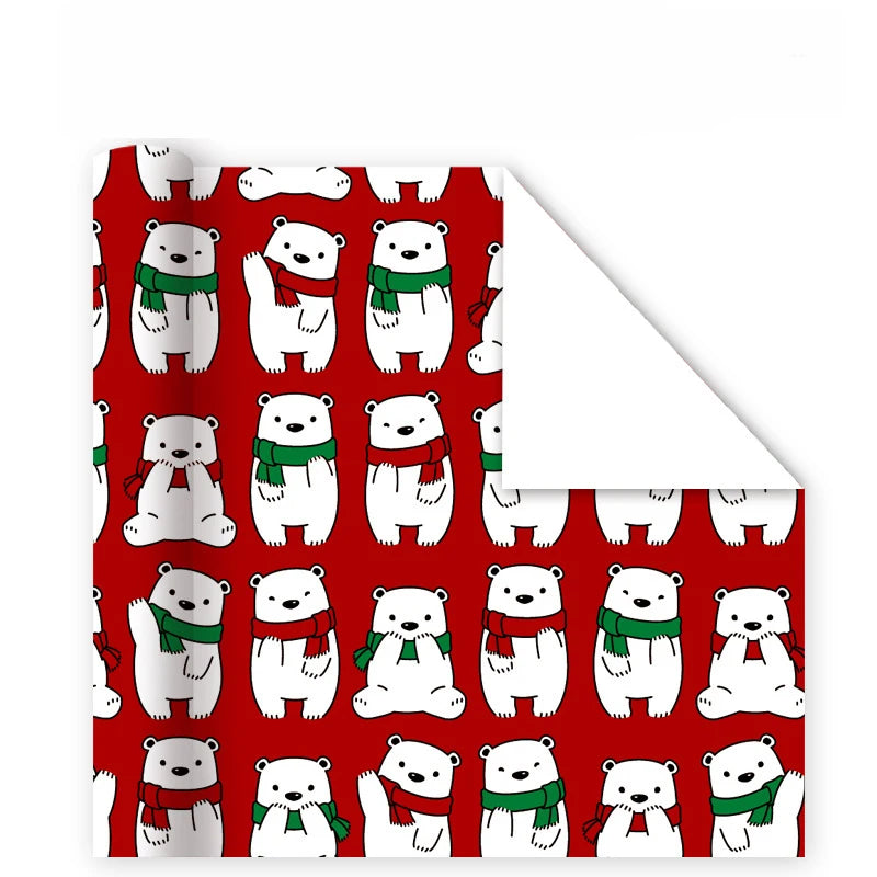 2025 Christmas Gift Wrapping Paper – Santa & Festive 50x70cm