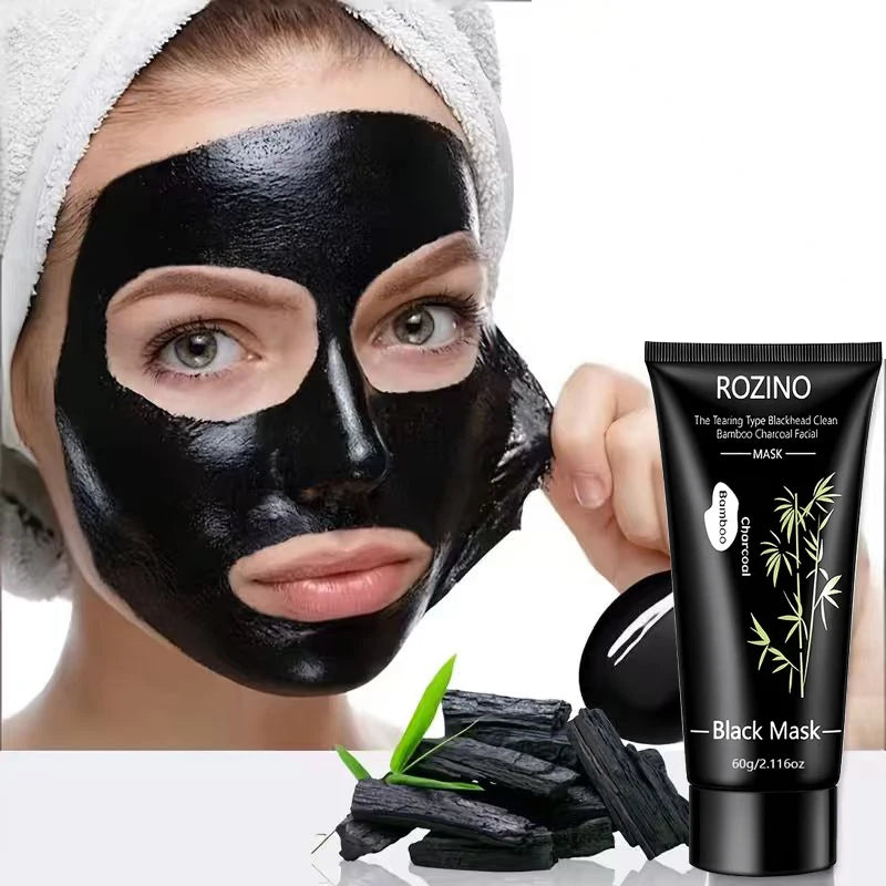 ROZINO Bamboo Charcoal Peel-Off Mask 60g – Deep Pore Cleanser