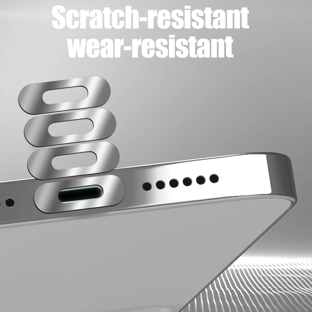 iPhone 15 Charging Port Metal Protection Sticker Film