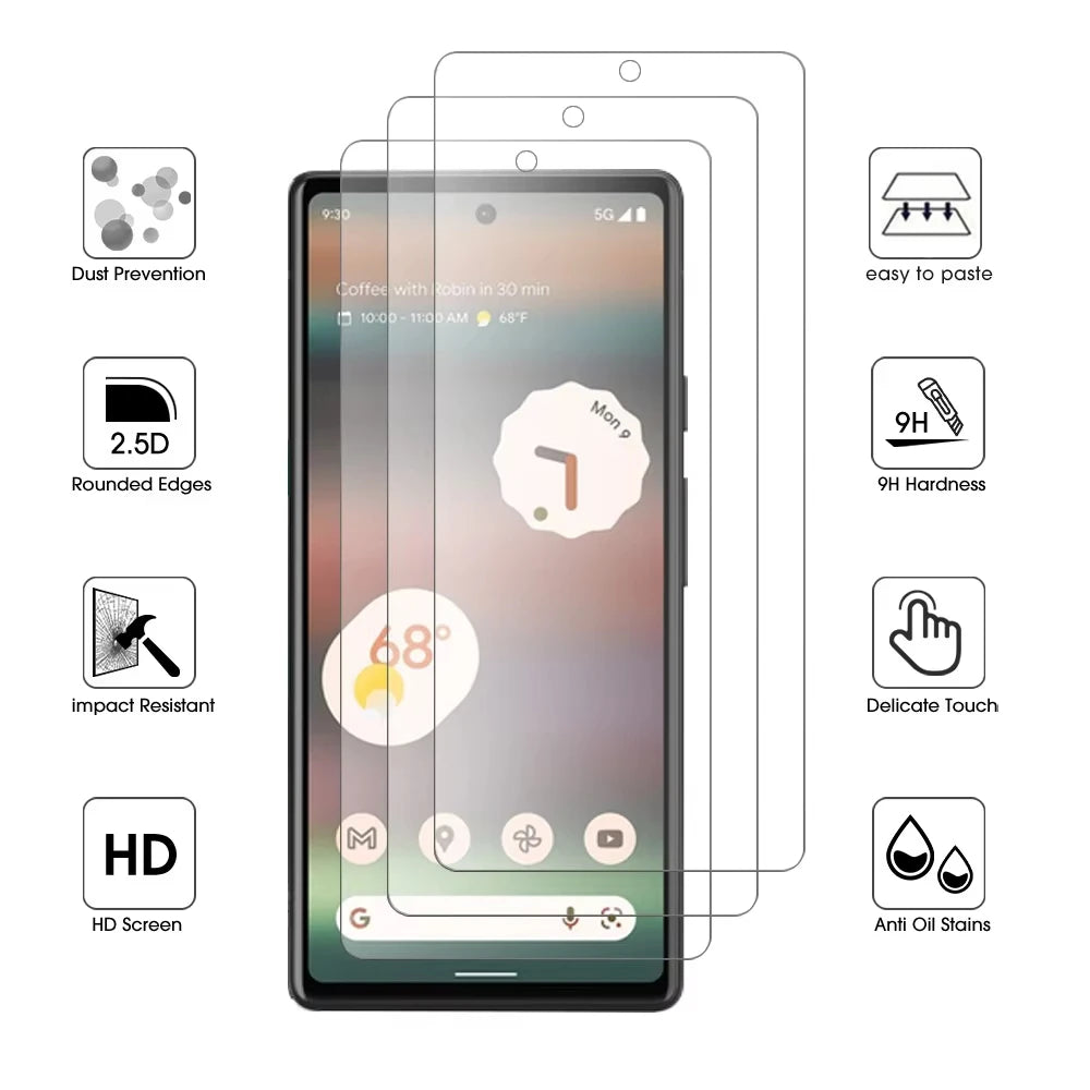 9H Tempered Glass Screen Protector – Google Pixel 9 & 10