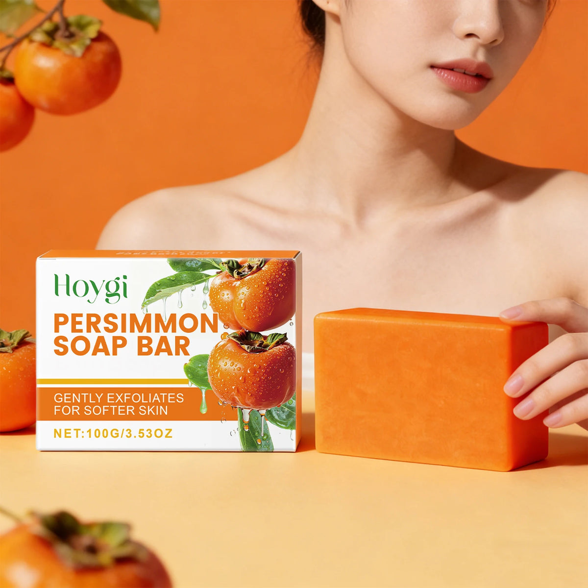 Hoygi Persimmon Soap Bar – Moisturizing & Cleansing 100g