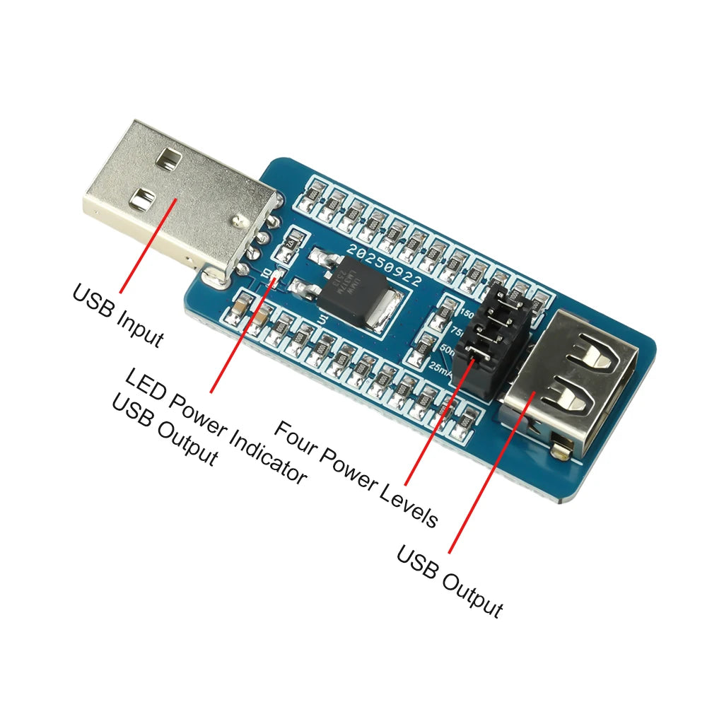 USB-A Power Bank Anti-Shutdown Virtual Load Module