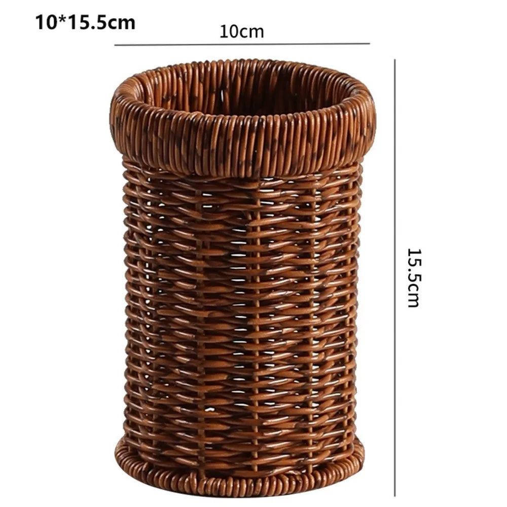 Woven Rattan-Style Basket – Bread, Fruit & Storage | 12 Styles