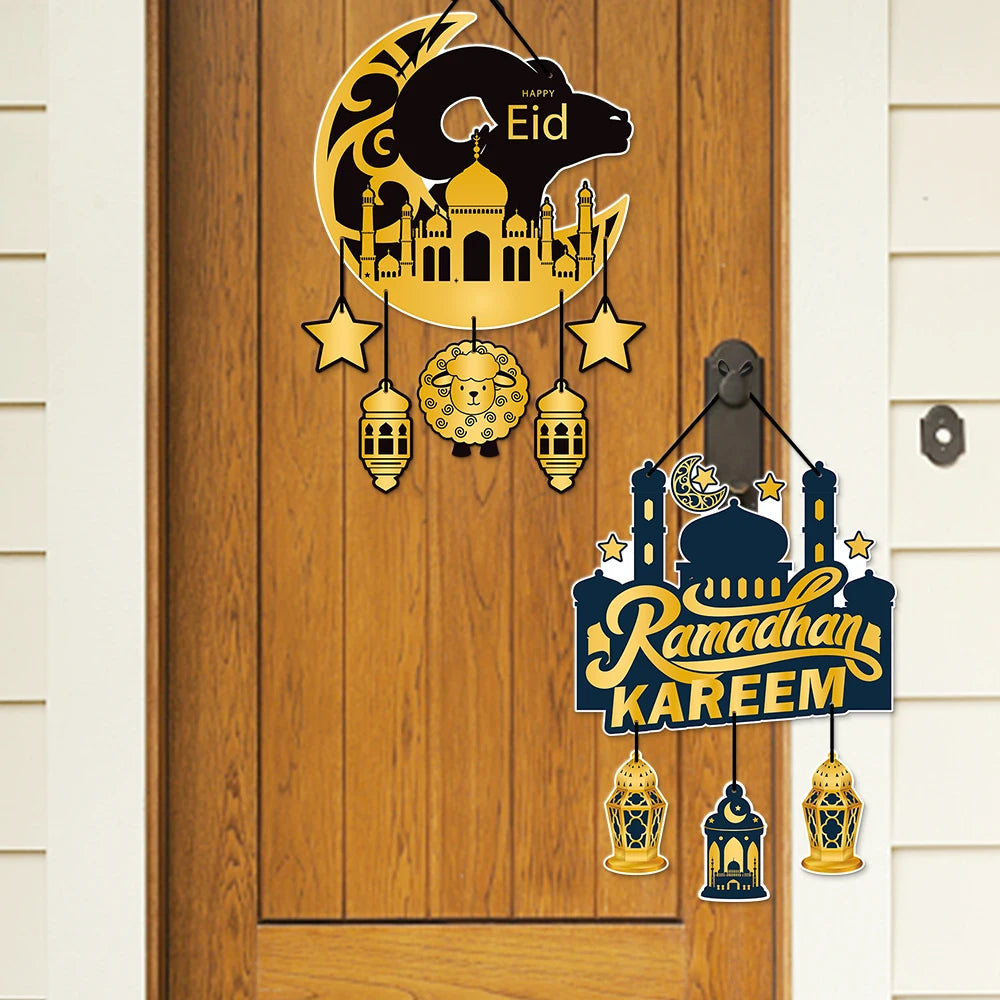 Eid Mubarak Door Hanging Decoration | Ramadan Party Sign