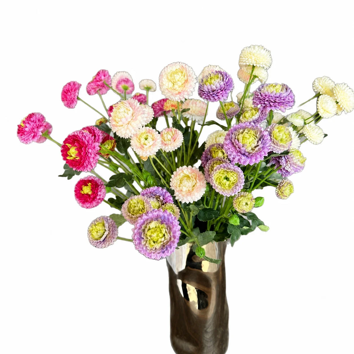 Artificial Silk Chrysanthemum Stem | 5-Head Faux Flower Decor
