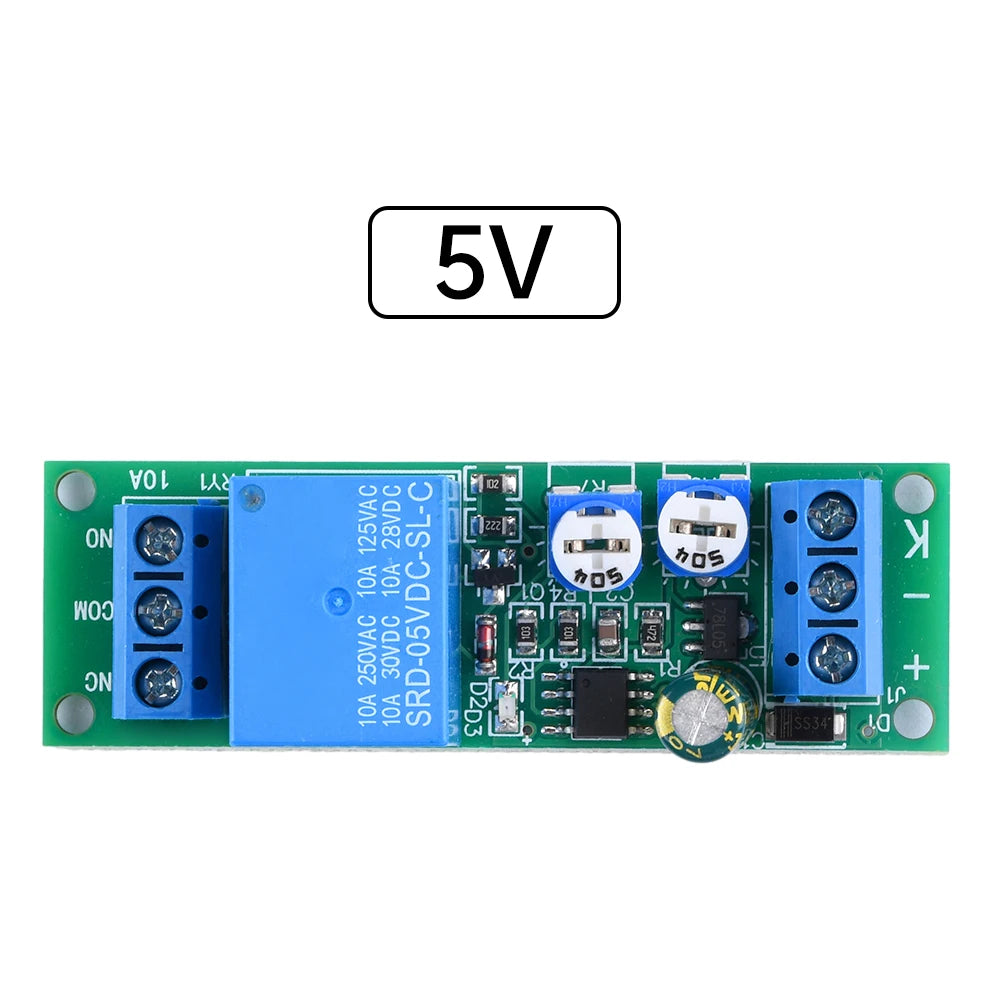 DC 5V 12V 24V Dual-Delay Relay Module | Adjustable Timer