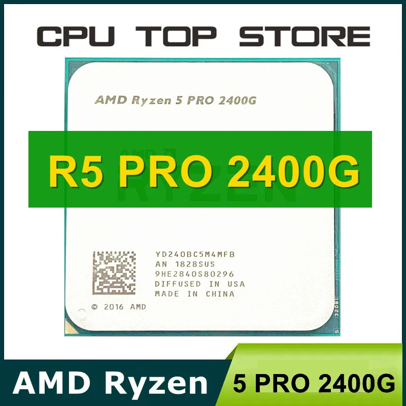 AMD Ryzen 5 Pro 2400G 3.6GHz Quad-Core AM4 Desktop CPU