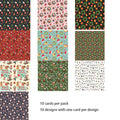 Christmas Wrapping Paper Set – 10 Festive Colorful Sheets