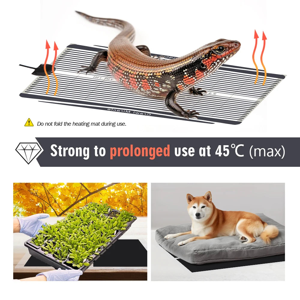 Graphene Heating Pad for Plants & Pets | Adjustable Temp