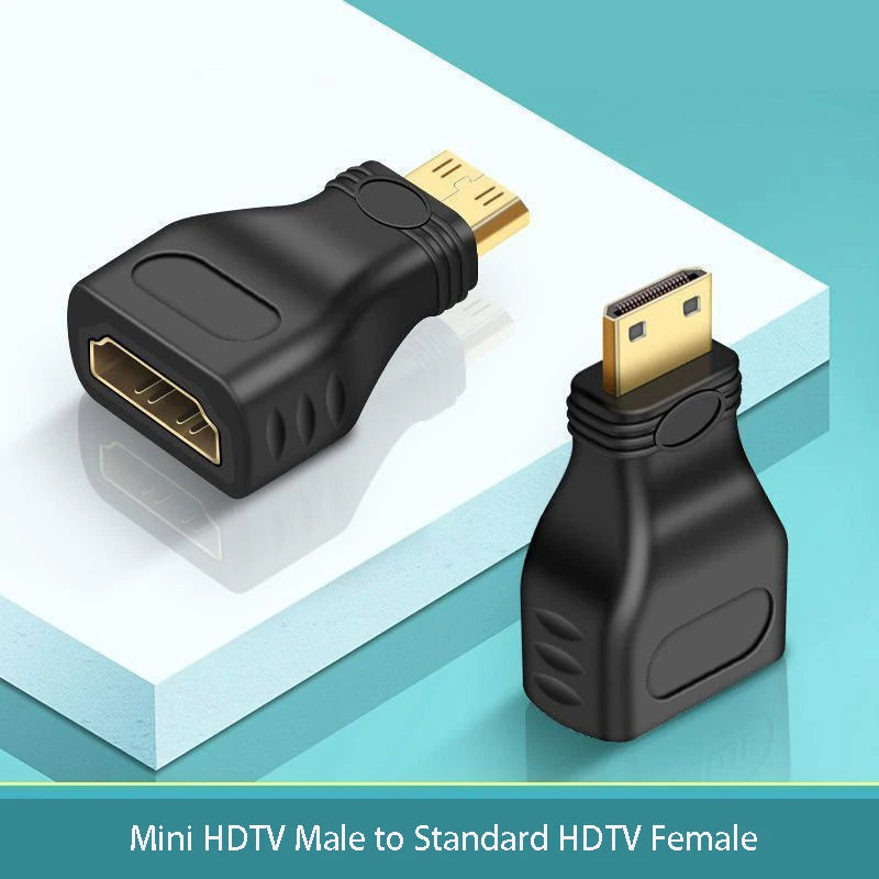 Mini HDMI to HDMI Adapter 1080P – 24K Gold Plated Converter