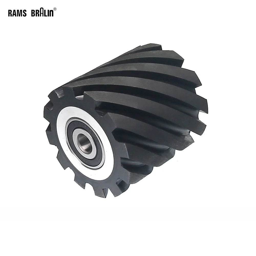 75x75mm Serrated Rubber Contact Wheel | Belt Grinder Part