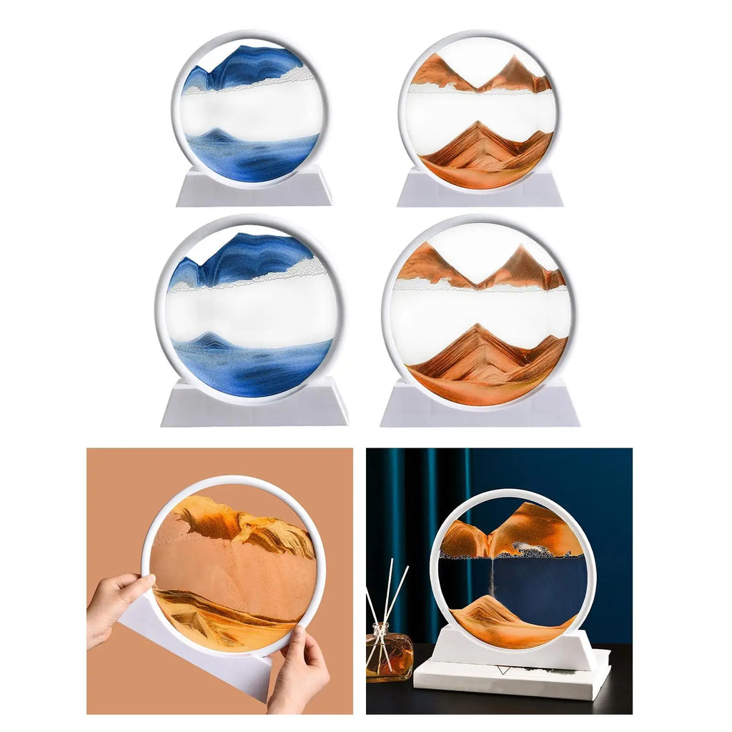 3D Moving Sand Art Picture – Landscape Desktop Décor