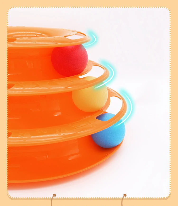 Octopus Cat Spinning Wheel Track Toy – Interactive & Durable