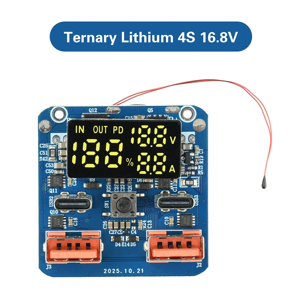 4S PD 100W Buck-Boost Fast-Charging Module 20V 5A Bidirectional