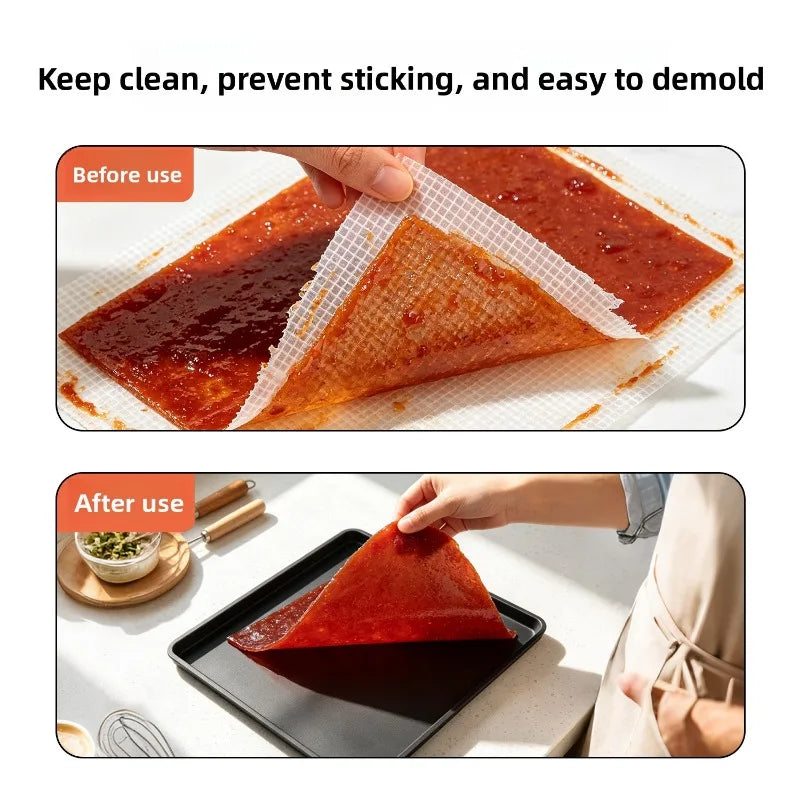 Silicone Dehydrator Tray Liner – Non-Stick Reusable Baking Mat