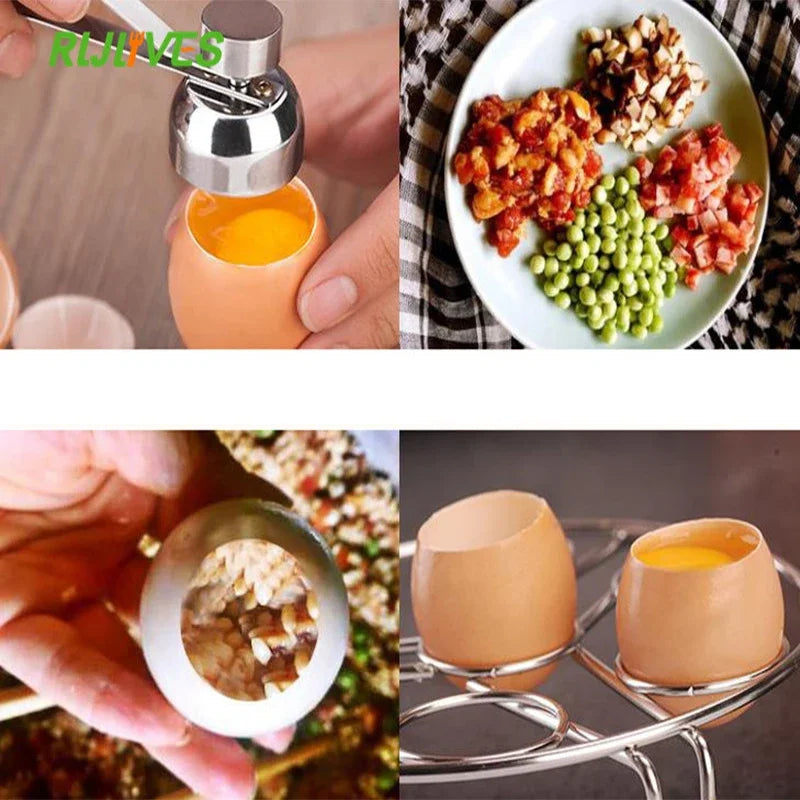 Stainless Steel Egg Topper Cutter & Shell Opener Tool