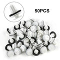 50-Pc Universal Car Panel Clips Bumper Fastener Rivet Set
