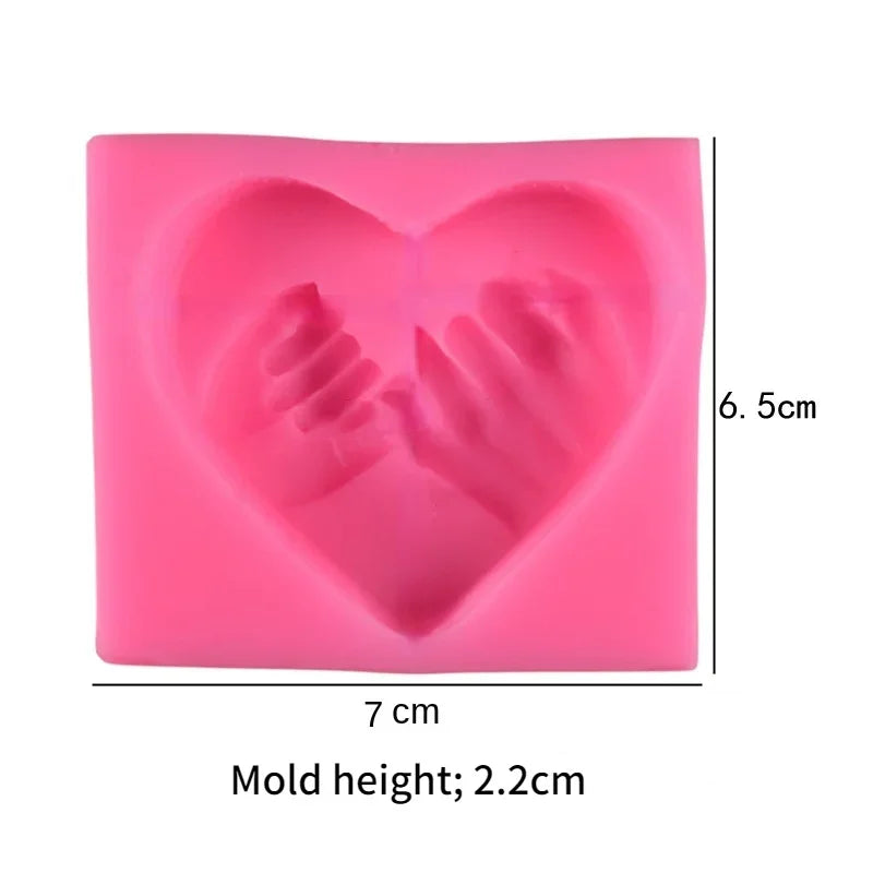 3D Heart Silicone Mold – Candle, Soap, Chocolate & Epoxy DIY