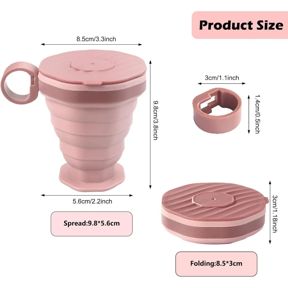 Foldable Silicone Travel Cup – Reusable Portable Camping Cup