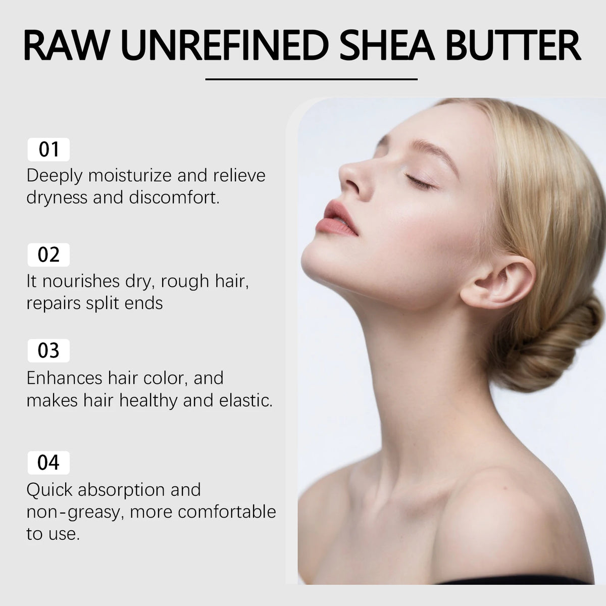 Shea Butter Moisturizing Cream – Face, Body & Hair Balm