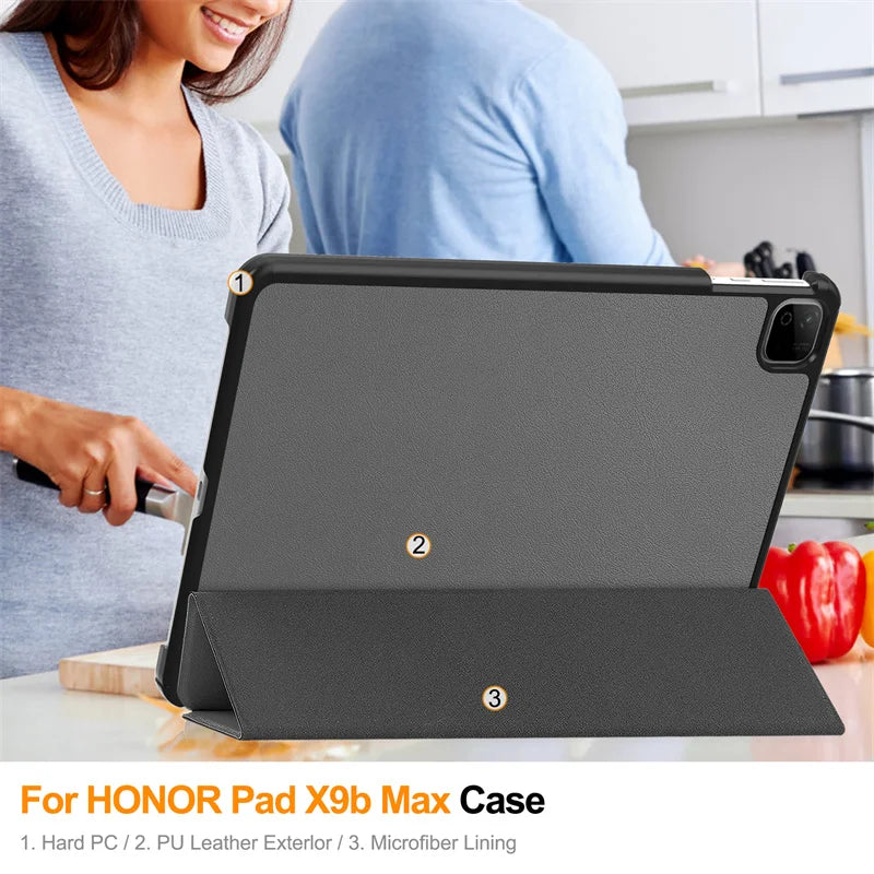 Honor Pad X9 Max X9B Max 13" Trifold Magnetic Case 2026