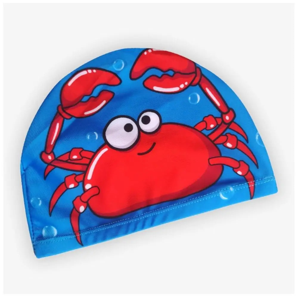 Cartoon Kids Swim Cap – Waterproof Baby & Children Swim Hat