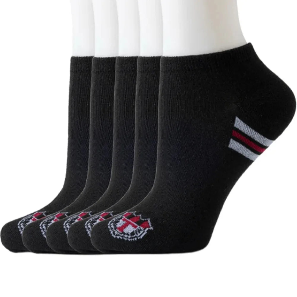 5-Pack Moisture-Wicking Crew Sports Socks | Breathable Comfort