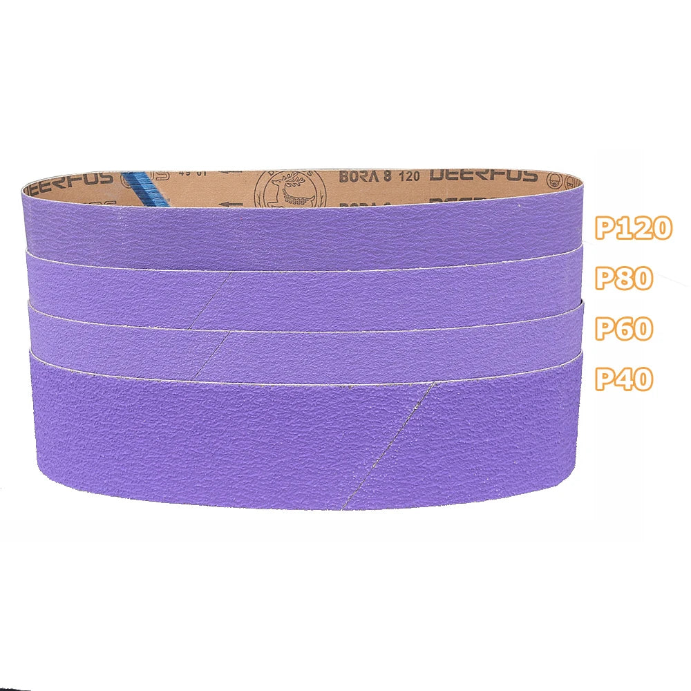 Zirconia Sanding Belts 1000x100mm 4-Pack – P40 P60 P80 P120